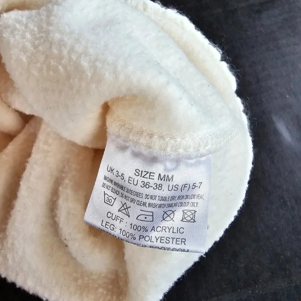 Original Hunter Women’s Fleece Ivory Cream Boot Socks Size Medium 5-7 , 1-Pair - Picture 6 of 7